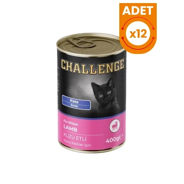 Challenge Pate Kuzu Etli Yavru Konserve Kedi Maması