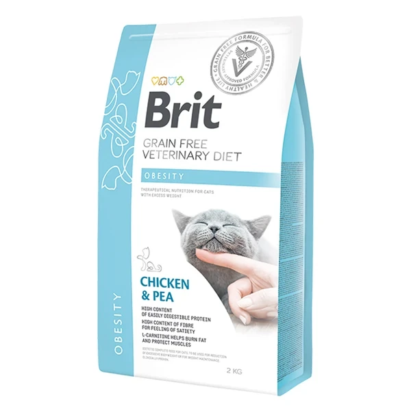 Brit Veterinary Diet Obesity Tavuklu Tahılsız Kilo Kontrolü Kedi Maması 2 KG
