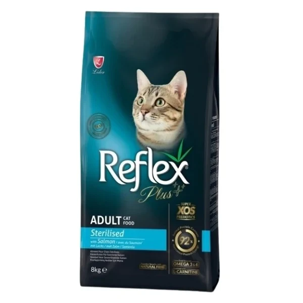 Reflex Plus Adult Somonlu Kısırlaştırılmış Kedi Maması 8KG