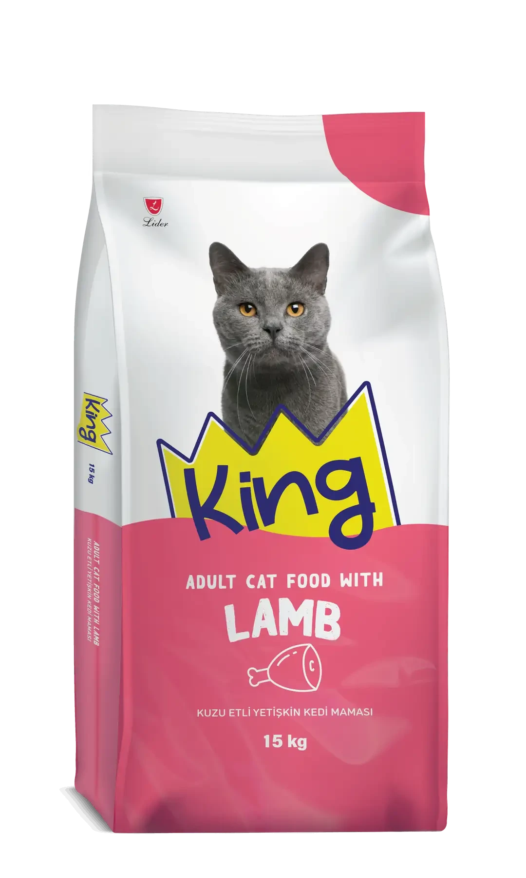 King Kuzu Etli Yetişkin Kedi Maması 15KG