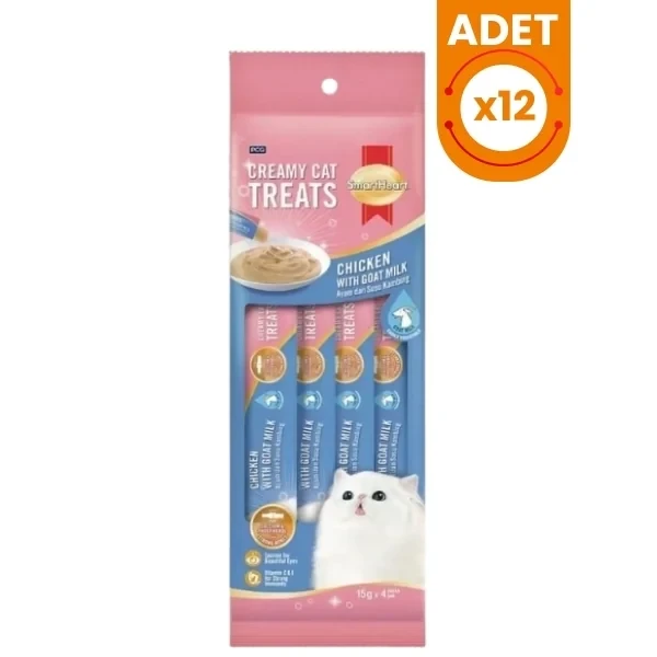 Smartheart Tavuklu ve Keçi Sütlü Sıvı Kedi Ödül Maması