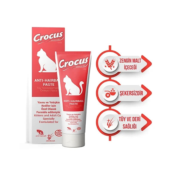 Crocus Anti Hairball Tüy Yumağı Önleyici Kedi Maltı