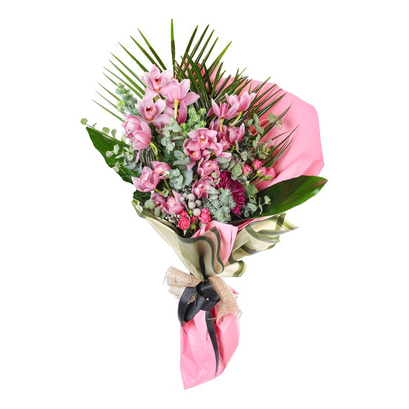 Pastel Orchid Grace Premium Buket