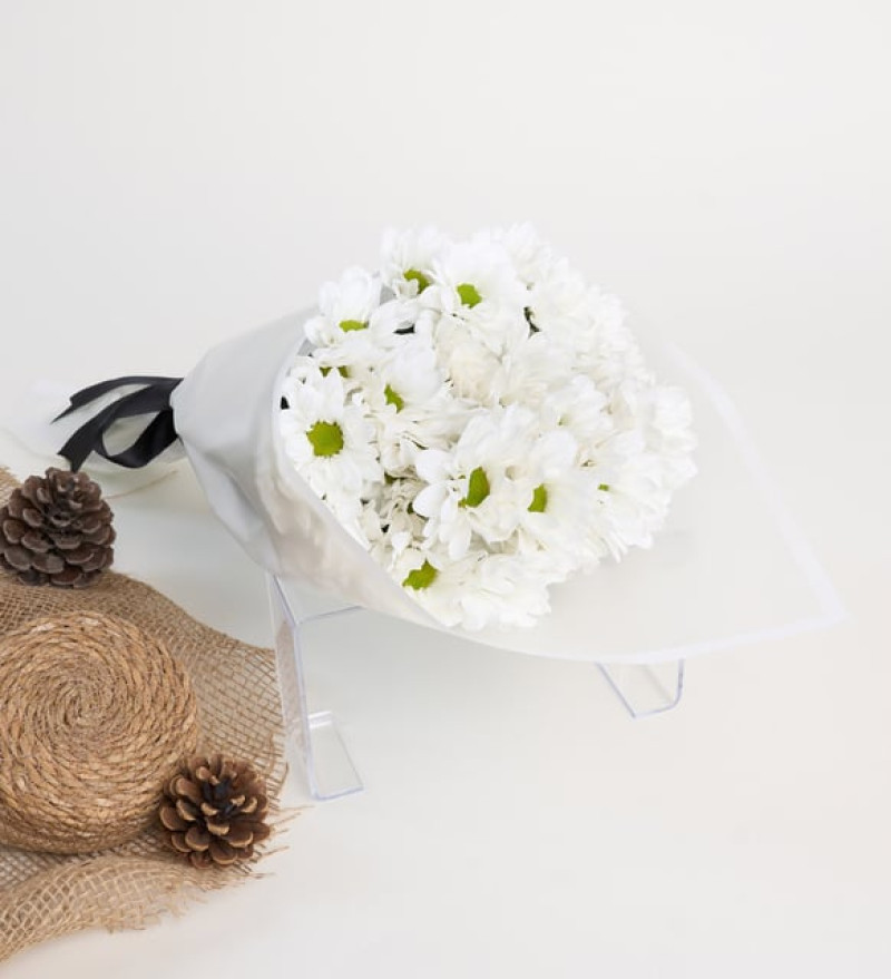 Pudra Bukette Pembe Gerberalar